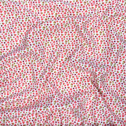 Printed Viscose ZANTEME White / Coral